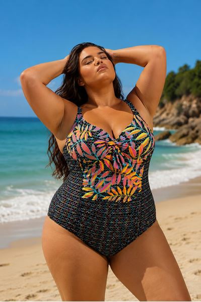Picture of SWIM SUIT TUMMY CONTROL HIGH QUALITY CHLORINE RESISTANT